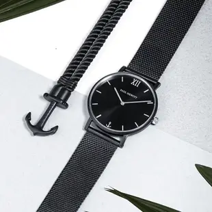 【PAUL HEWITT】PH-PM-4 德國船錨 Perfect Match 米蘭錶帶腕錶 手環套組 39mm 黑