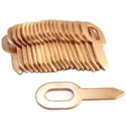 100 Pcs Copper Plated Oval Dent Puller Rings Car Body Paintless Lifter Puller