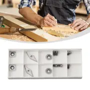 Silver Carbide Cutters Inserts Set Wood/Lathe Turning Tools For Woodworking.