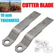 10mm Brush Hog Cutter Blade For Mower King Skidsteer Skid Loader Mild Steel 2 x