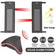 Solar Beam Sensor Driveway Alarm System 1000 Meters Wireless Home Security Tool