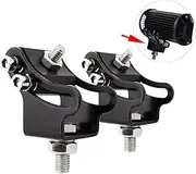 WOWLED 2 x Slide Mounting Bracket for LED Work Light Bar Lamp Adjustable Lower Slidable Mounting Bracket for Offroad Lamp Lights Driving Work Lights Bracket Mount for 4X4 ATV UTE Truck Car 4WD