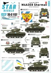 1/35 Star Decals #35C1137 Korean M4A3E8 Sherman #2