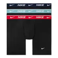 在飛比找Yahoo奇摩購物中心優惠-NIKE 男彈力四角內褲3件(黑色)