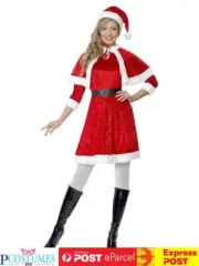Ladies Mrs Santa Babe Christmas Xmas Fancy Dress Up Costume Hat Outfit