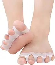 Toe Separators for Kids, Soft Toe Stretchers, Children Toe Separators Stretchers, Gel Rubber Silicone Toe Spacers, Orthopedic Bunion Corrector, Hammer Straighten Correct Bunion Pain Toe, 2 Pairs