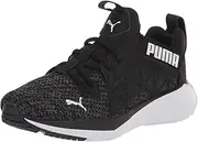 [PUMA] Unisex-Child Softride Enzo Nxt Running Shoe, Black/White, 12 US