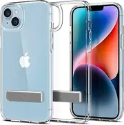 [Spigen] Ultra Hybrid S Case Designed for Apple iPhone 14 Plus (2022)[6.7-inch] Stand Bumper Hard Clear Cover - Clear