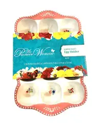 Pioneer Woman Egg Holder New! Blooming Bouquet ~ Holds 12 eggs