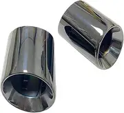 1pcs Car Accessory The Exhaust Tip The Tail Throat Stainless Steel Titanium Black Apply Compatible For BMW 3 Series M3M4M5