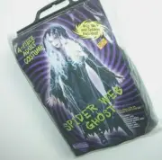 NWT NEW Halloween Costume Adult Spider Web Ghost Women's S/M 2-8