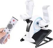 Fitness Motorized Electric Mini Exercise Bike/Pedal Exerciser, Adjustable Seat and Resistance, Postoperative Rehabilitation Pedal Trainer