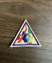 Brownie Girl Scout Try-It Patch - Colors and Shapes - retired - Purple border