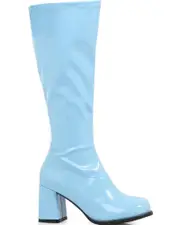 Blue Patent Go Go Womens Boots