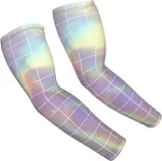 [FSCEV] Reflective Square Sun Protection Arm Sleeves Outdoor Essentials Cooling Compression Golf Hiking Cycling
