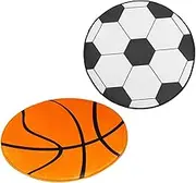GANAZONO Football Rug Pair Decorative Soccer Carpet Soundproof Mat for Office/Bedroom