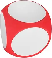 Generic Educational Sensory Dice Large 10cm Blank Foam Blocks Dry Erase Dice Safe for Boys and Girls Classroom Party DIY Versatile