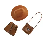 3pc Kruselings Outfit Riding Accessory Costume Clothes Toy For 23cm Dolls 3y+