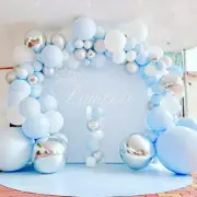 Macaron Blue Balloon Garland Kit Reusable Macaron Blue Balloon Arch Kit MemOJ