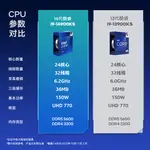 英特爾14代I9 14900KF/K/14900KS盒裝搭微星華碩Z790主板CPU套裝