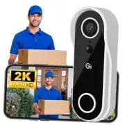 Smart Video Doorbell Camera - Wireless 2K QHD Video Camera for Door-Bell- 6