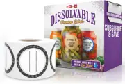 Dissolvable Canning Labels for Jars – 200 Dissolvable Mason Jar Labels - Dissolv
