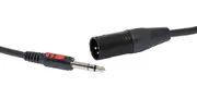 Redback 10m 3 Pin Male XLR To 6.35mm Jack TRS Microphone Cable