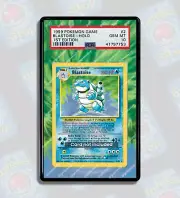 Blastoise 1st Edition Base Set PSA CGC Beckett | Extended Art Display Case for P