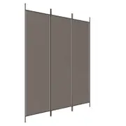 vidaXL 3-Panel Room Divider Anthracite Fabric Privacy Screen Separator Folding