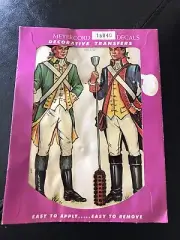 Vintage Meyercord Decal American History Soldiers Water Slide Transfers