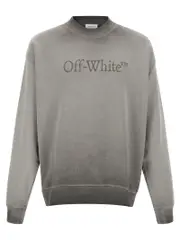 [Off-White] Off-White-Laundry Skate Felpe Grigio-Uomo L