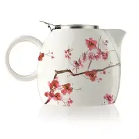 在飛比找博客來優惠-Tea Forte 普格陶瓷茶壺 - 櫻花 Cherry B