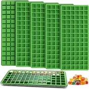 Tiangrid 5 Pcs Silicone Food Molds for Harvest Right Freeze Dryer Harvest Right Medium Square Trays Dividers Food Mold for Fruit Vegetable Cake Freeze Drying Accessories (Large)