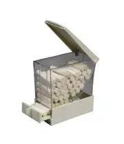 DiaDent Dental Cotton Roll Holder Dispenser White Pull Out Drawer Type WOSB!