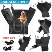 Pet Car Back Seat Cover Cat Dog Hammock Protector Nonslip Waterproof Mat Black