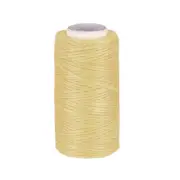 Leather Sewing Stitching Flat Waxed Thread String Cord (150D 1mm 50M, Beige )