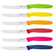 Steak Knives Set of 6, Serrated Steak Knives, Premium Stainless Steel Tomato ...