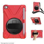 MCC Heavy Duty Hand Strap iPad Mini 5 Apple Shockproof Tough Case Cover [Red]