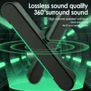 USB Powered LED Computer Speakers Wired Speaker PC Soundbar Stereo New