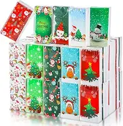 30 Pack Holiday Merry Christmas Pocket Facial Tissues Christmas Pocket Sized White Travel Facial Tissue Christmas Travel Facial Tissues for Christmas Party Favors Holiday Travel Supplies (10 Designs)