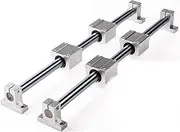 APTPKGDFDK CNC Vertical Optical Axis Guides, Heavy Duty Sliders, Precision Linear Bearing Rails, 8mm, 10mm, 12mm, 16mm Linear Guide Rail(16X300mm)