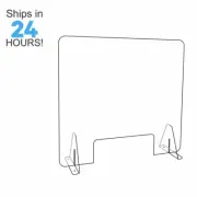 70cm High Sneeze Guard Countertop Clear Acrylic Shield Safety Screen Barrier