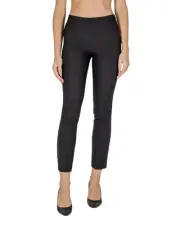 Sandro Ferrone traight Leg Trouer Women Black Pants