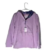 Lands' End Reversible Full-Zip Hoodie Girls Size XL Purple Blue New With Tags!