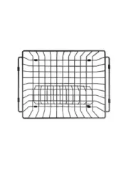 Meir Lavello Dish Rack Gun Metal Black