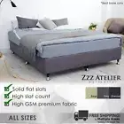 New Queen Double King Single Ensemble Mattress Bed Base Solid Slat Frame Support