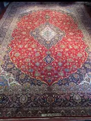 Large Oriental Persian Kaashan Hand made Knotted Wool Rug Carpet Floor 347x490