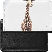 [HEBVNJF] Passport Holder Travel Accessories Diving Hippo Waterproof Passport Travel Wallet with Card Slots for Women Men, Cute giraffe, One size