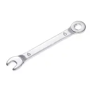 Thin 6-Point Combination Wrench, Metric High Carbon Steel, 6mm