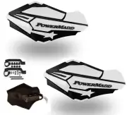 Powermadd Sentinel Hand Guards Armor Mount Kit White Black Honda TRX 450R 450ER